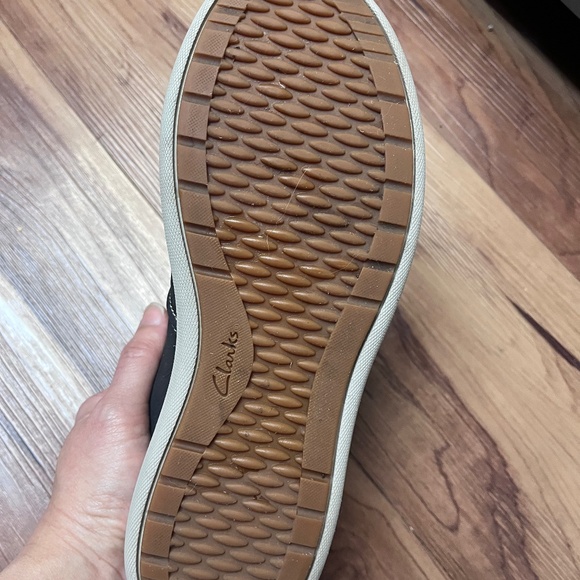 Clarks Nalle Ease Women's Sneakers, Black Leather, 7.5 M - Picture 5 of 5